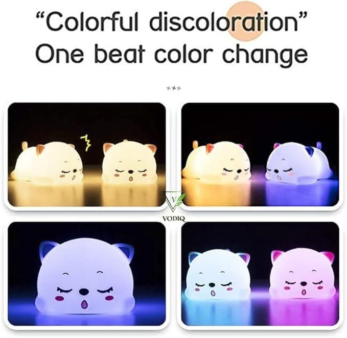 Cute Cat Silicone Night Light