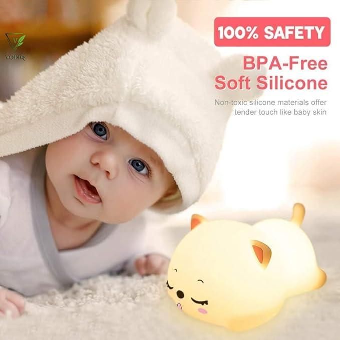 Cute Cat Silicone Night Light
