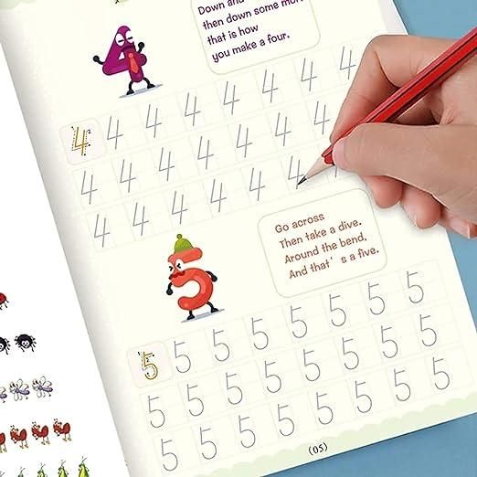 number tracing workbook or sheet for kids